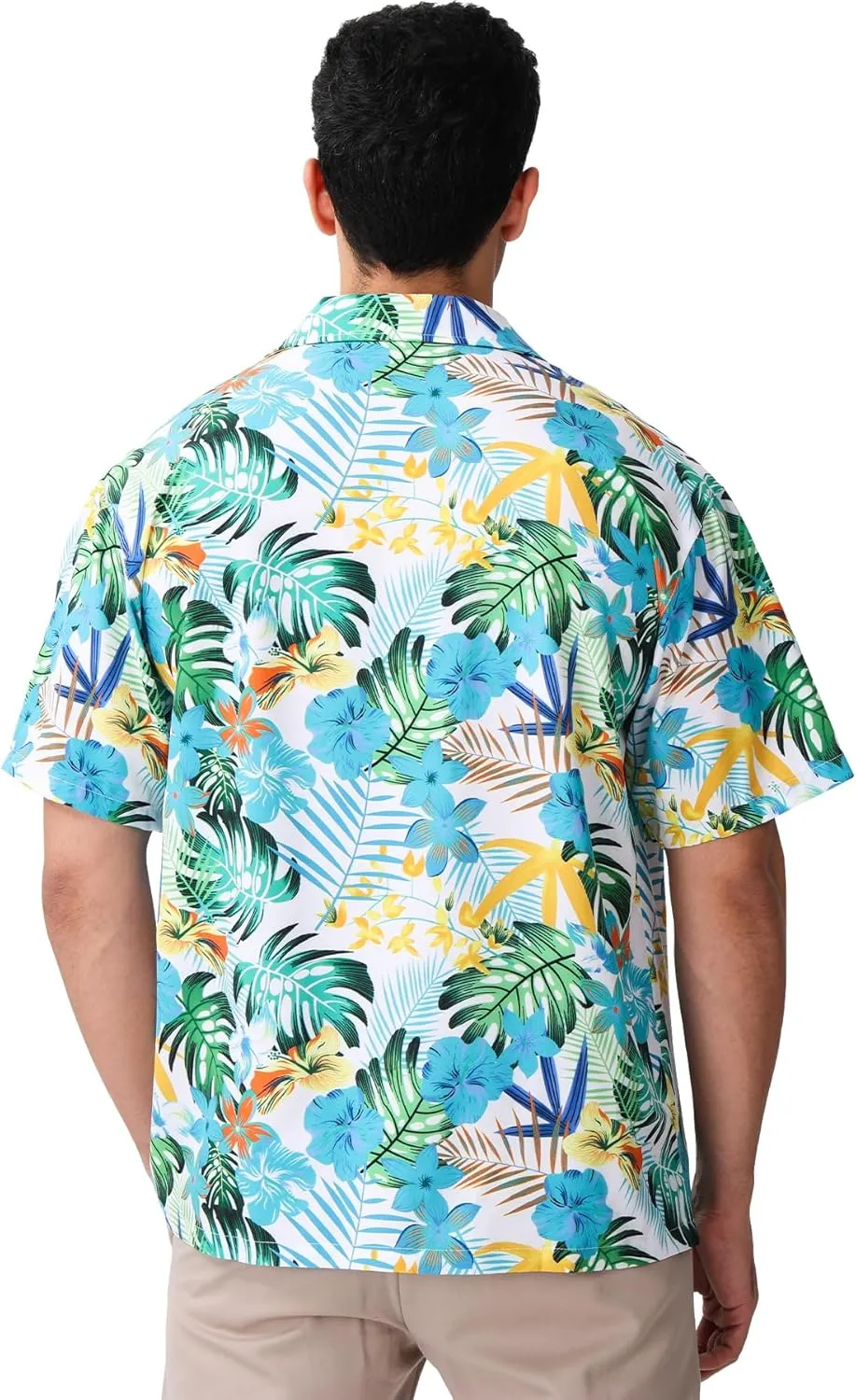 Hawaiian Shirts for Men Casual Beach Summer Shirt Floral Button Down Tropical Holiday Short Sleeve Shirts