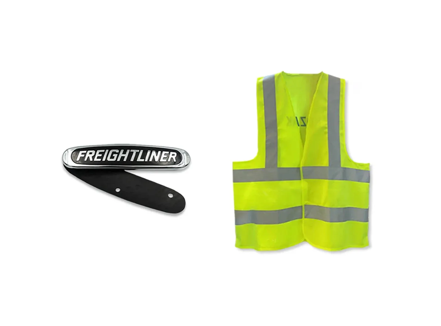 Headlights Bezels Chrome with 12" Amber LED Light Strip Bar Freightliner FLD Classic XL