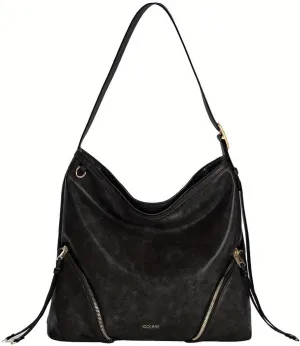 Hobo Bags for Women with Stylish Zipper Detailing Vegan Leather Large Trendy Shoulder Tote Purses Adjustment Strap