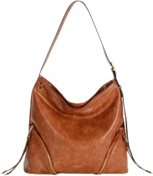 Hobo Bags for Women with Stylish Zipper Detailing Vegan Leather Large Trendy Shoulder Tote Purses Adjustment Strap