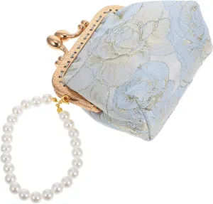 Homoyoyo Elegant Clutch Purse for Women Flower Purses for Women Chinese Brocade Handbag