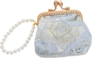 Homoyoyo Wedding Guest Clutch Purse Elegant Evening Makeup Case Chinese Fabric Embroidery