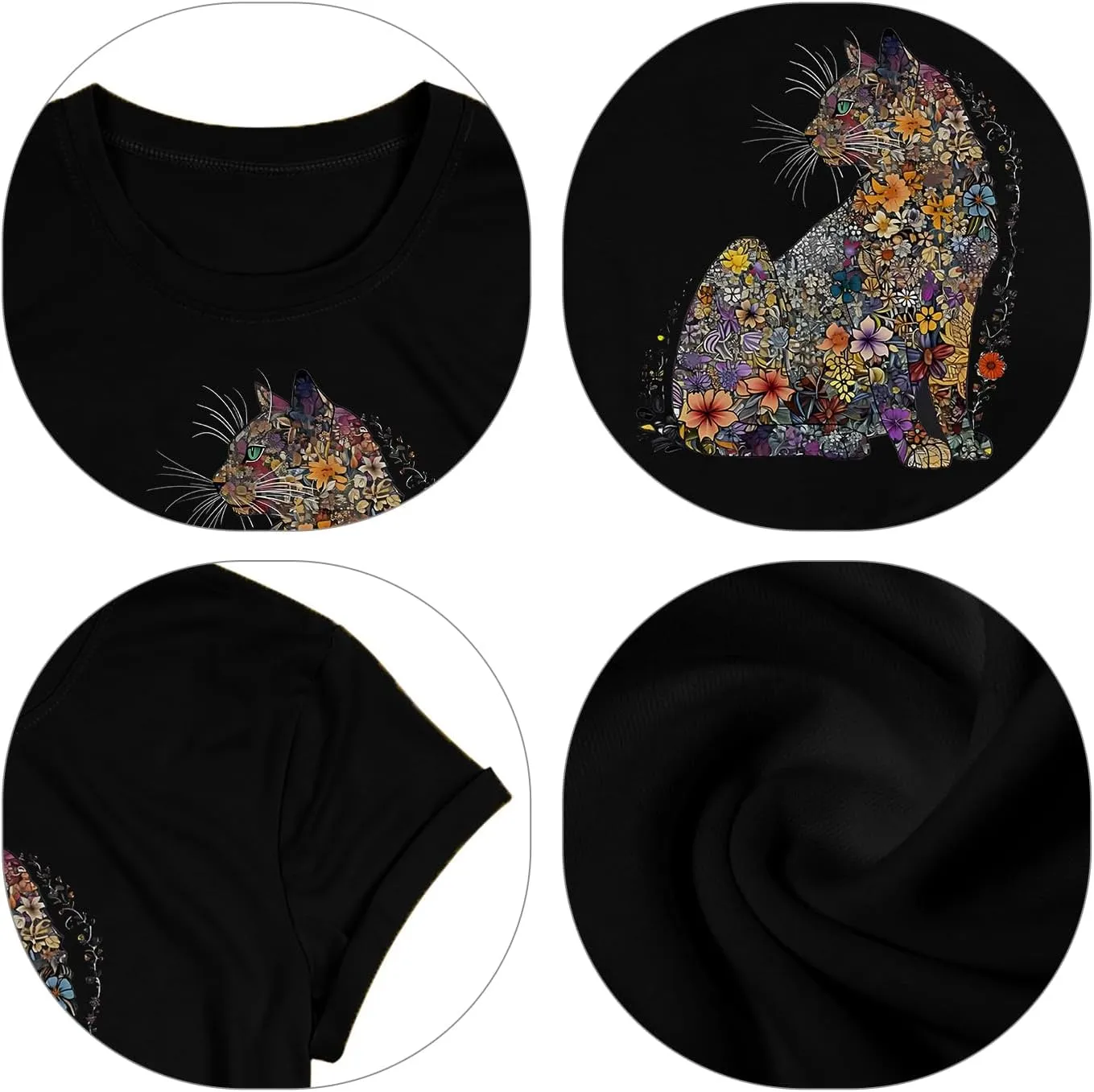 Hummingbird Shirt for Women Funny Women's Flower Graphic Tees Cute Bird Lover Short Sleeve Shirts 