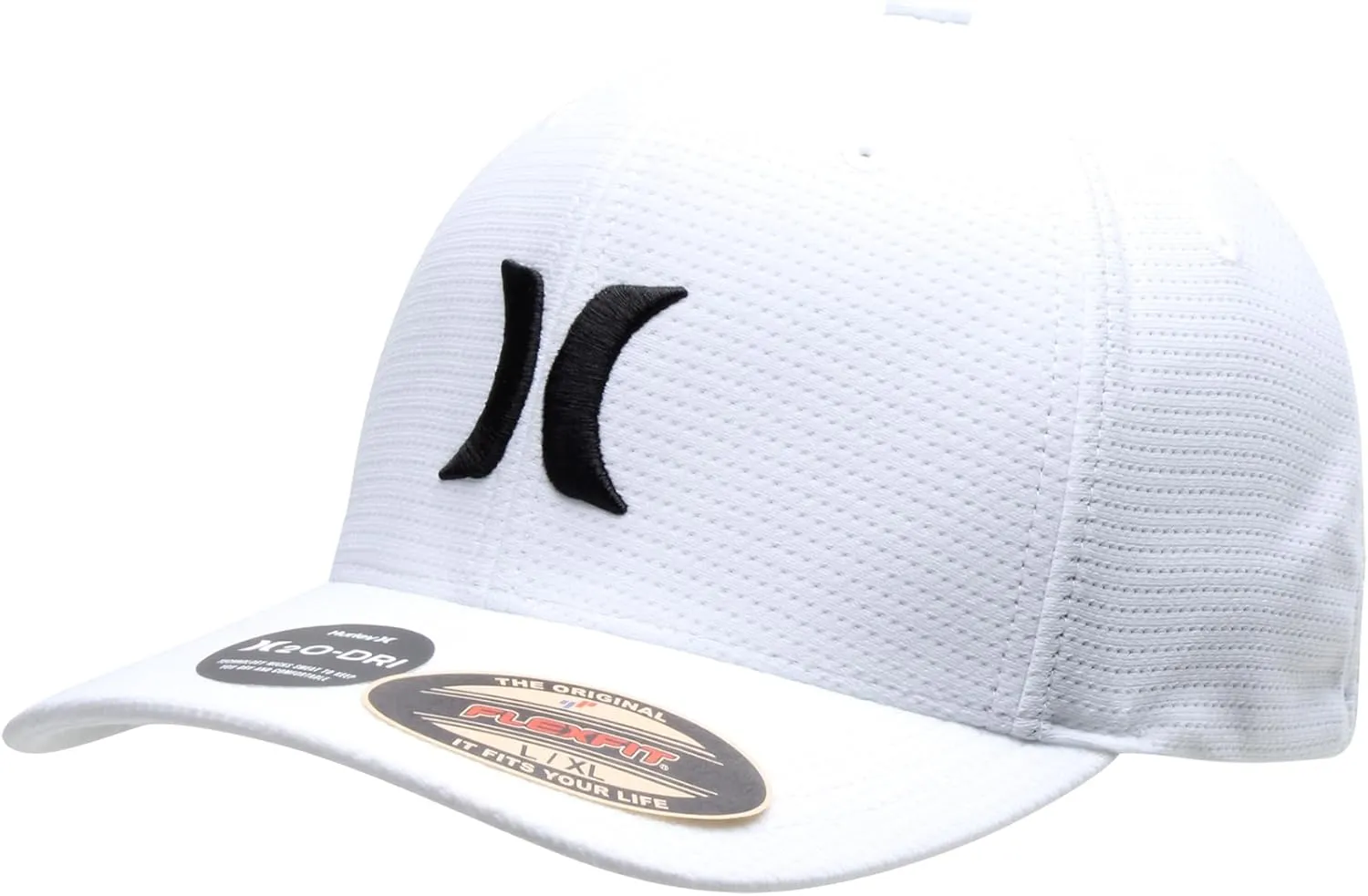 Hurley Men's Baseball Cap  Lightweight Curved Bill H2O Dri Fitted Caps for Men