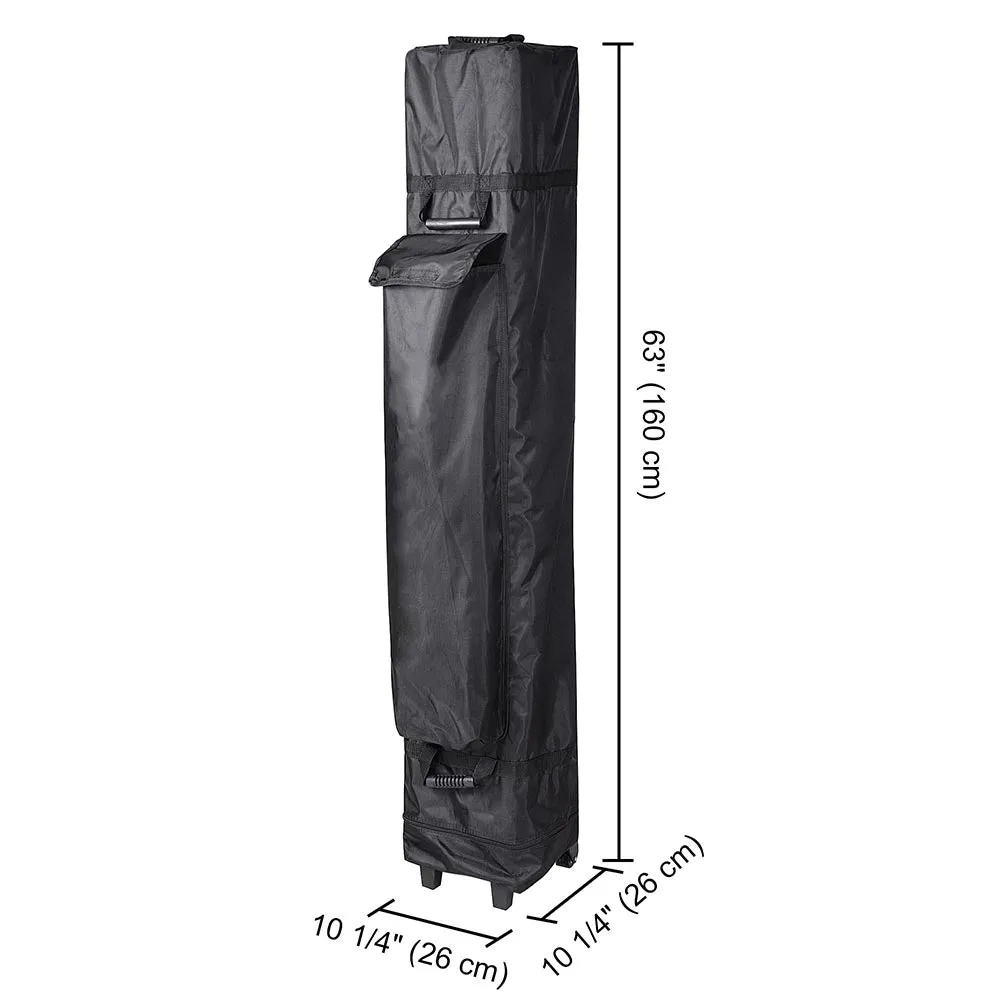 InstaHibit 10x10 Pop Up Canopy Rolling Storage Bag 11x11x63"