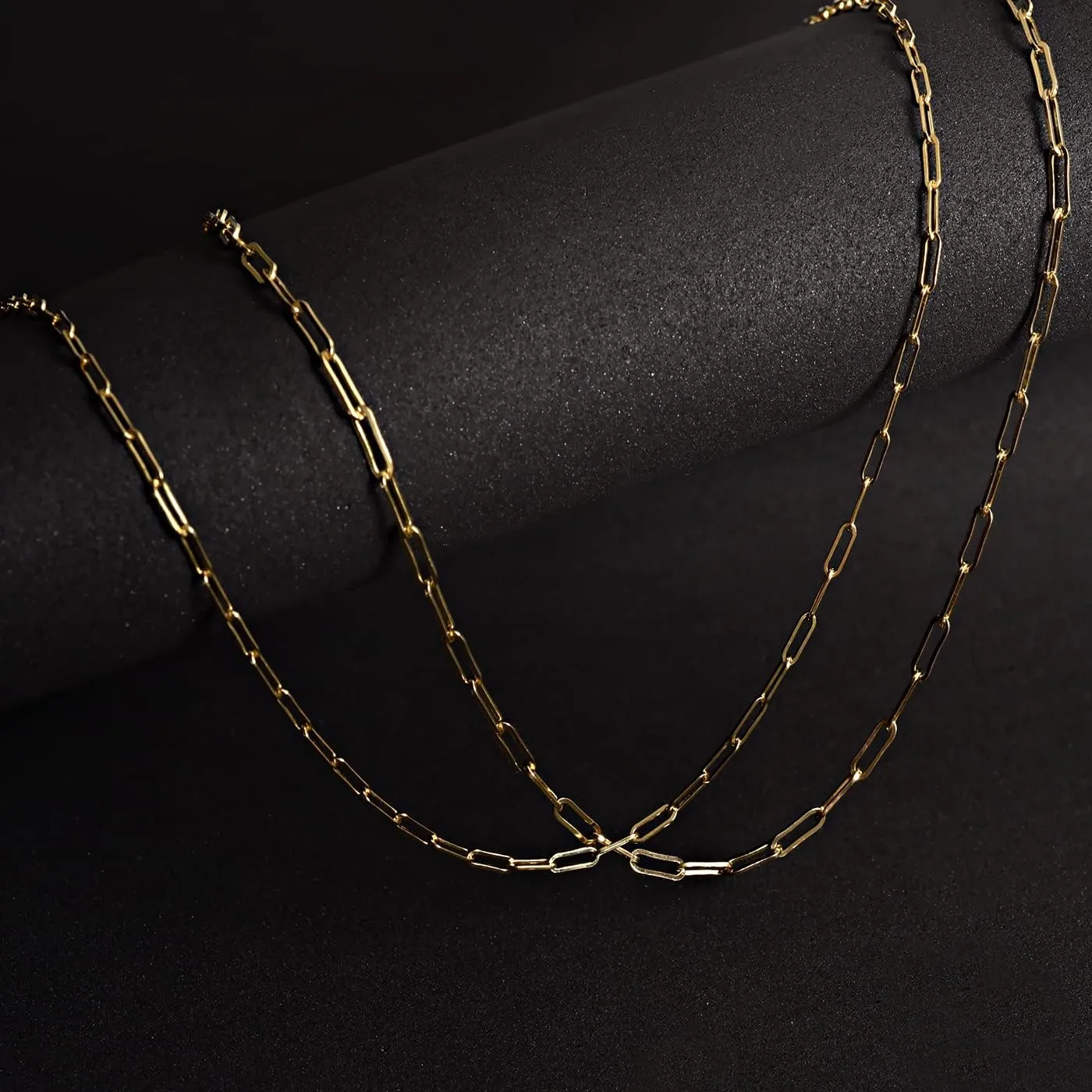 Jewelry Atelier Gold Chain Necklace Collection for Women and Men - Box, Clip & Cable