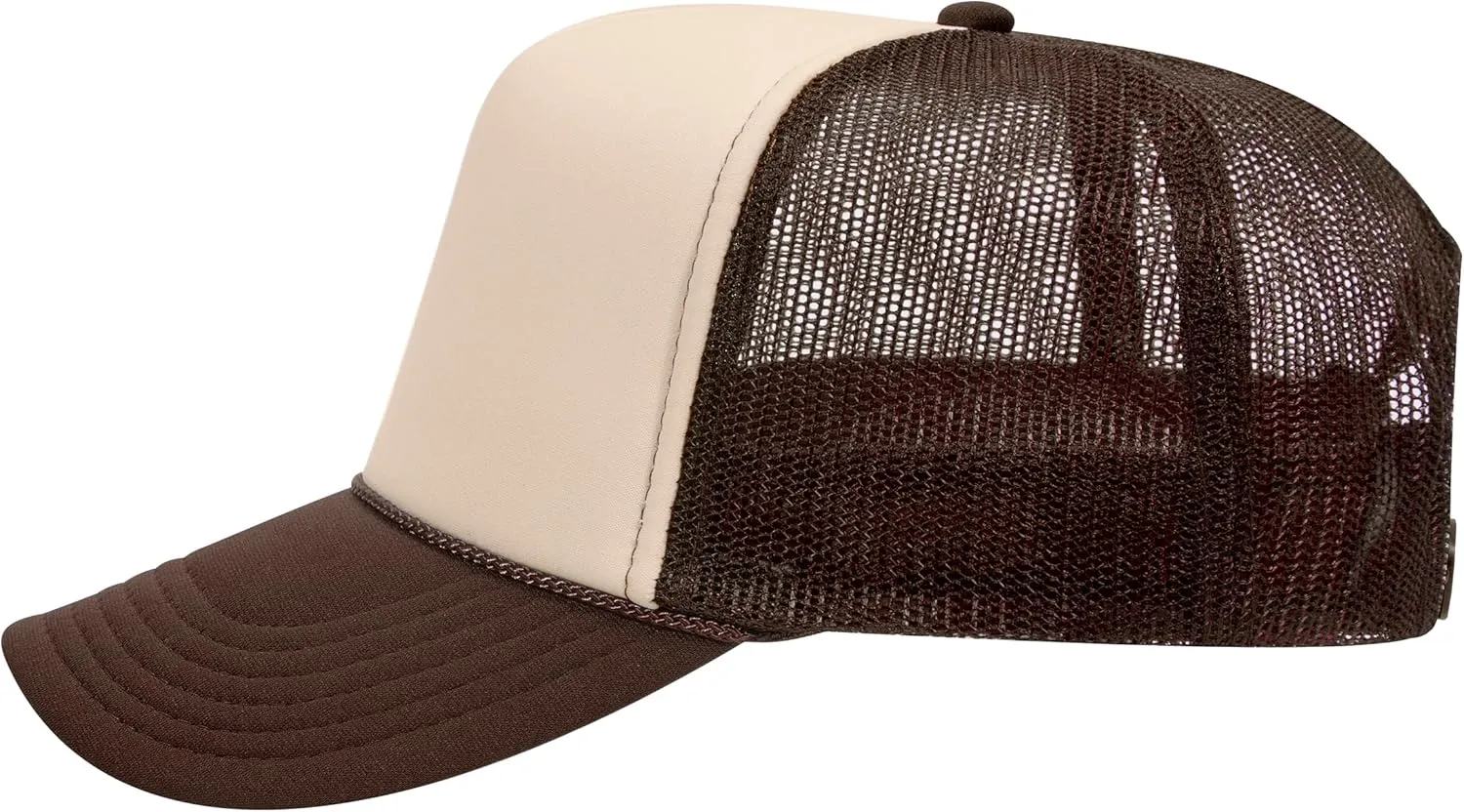 Joe's USA OTTO 39-165 Foam Trucker Hats - Customizable 5-Panel High Crown Mesh Back Caps for DIY, Bulk, and Wholesale