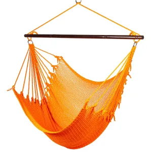 Jumbo Caribbean Hammock Chair - Orange