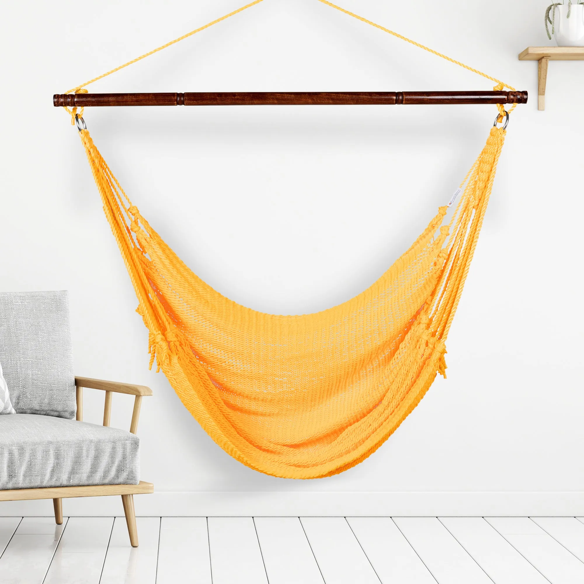 Jumbo Caribbean Hammock Chair - Yellow