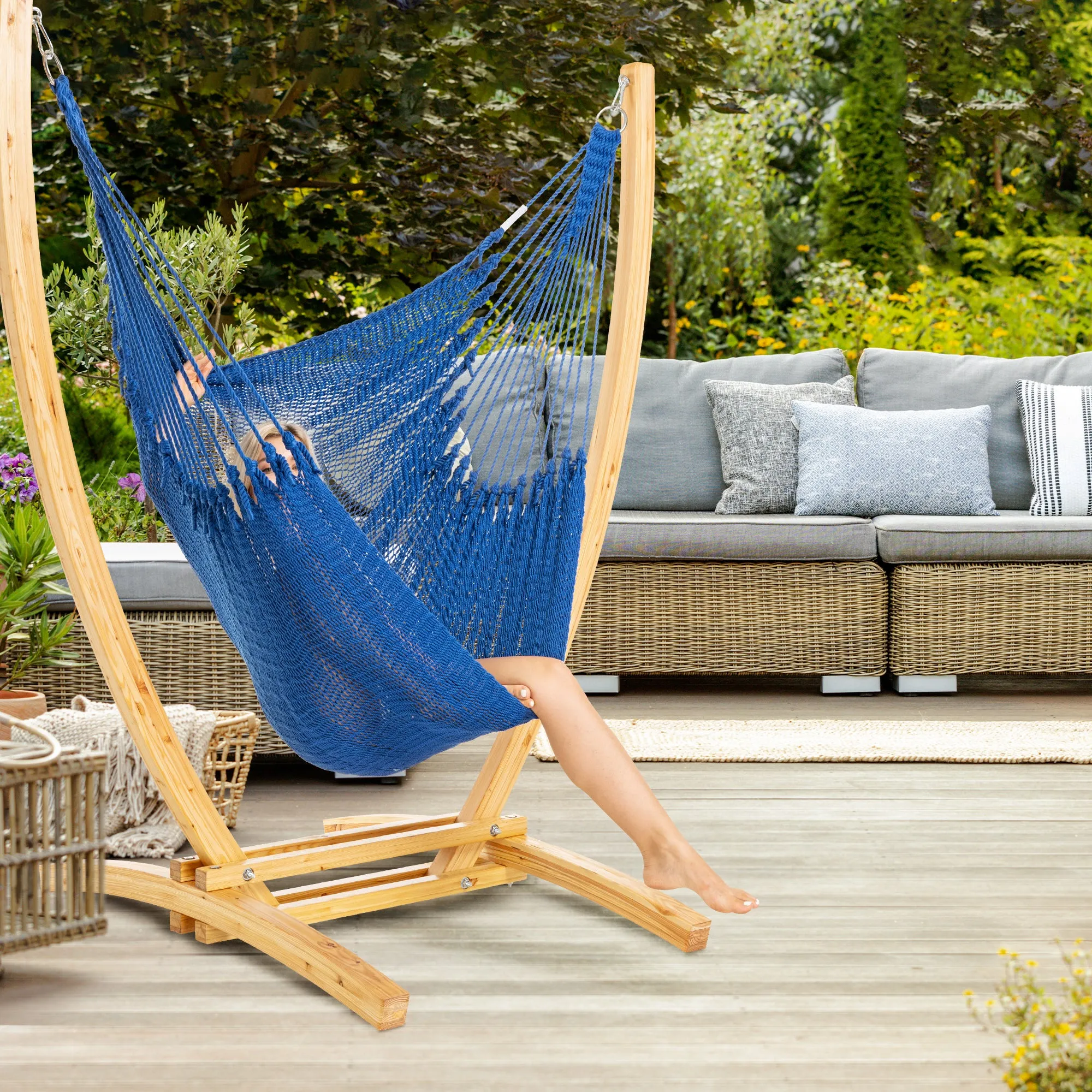 Jumbo Caribbean Recliner - Dark Blue