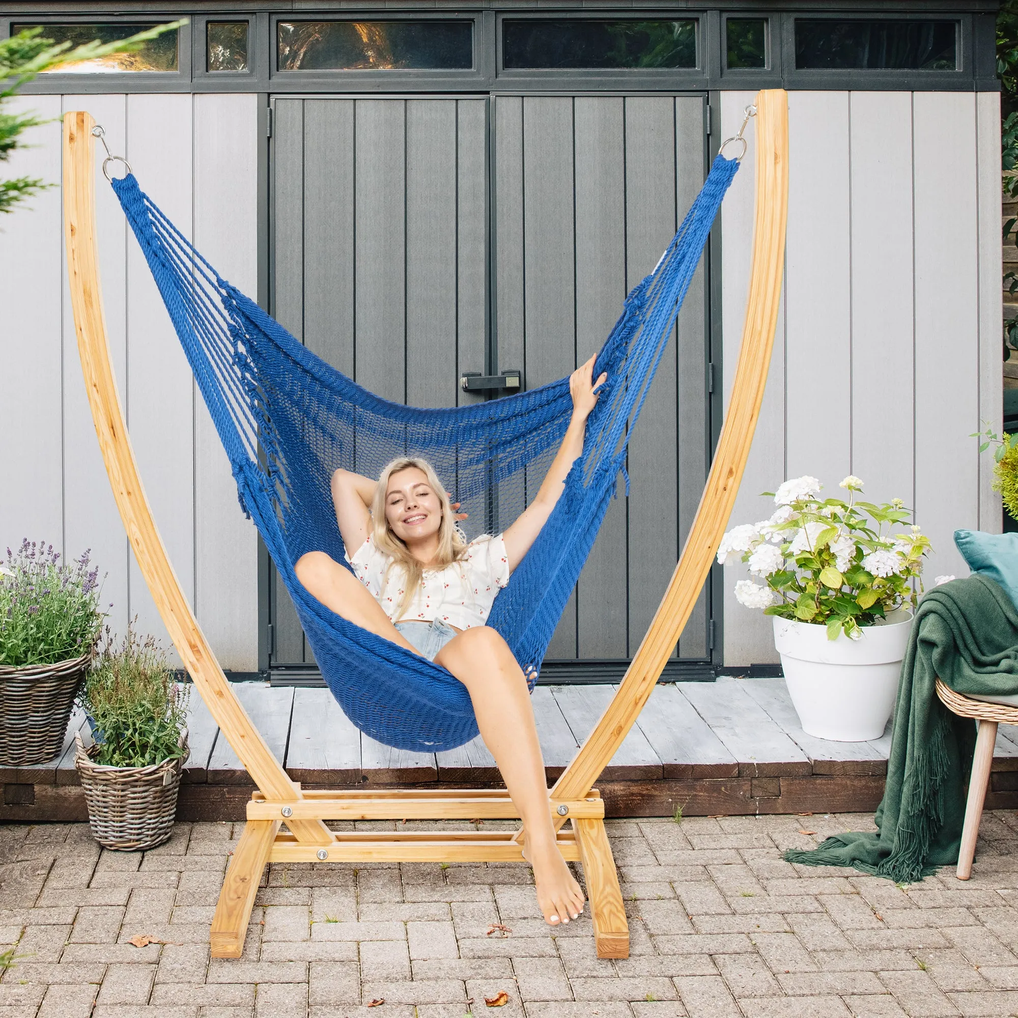 Jumbo Caribbean Recliner - Dark Blue