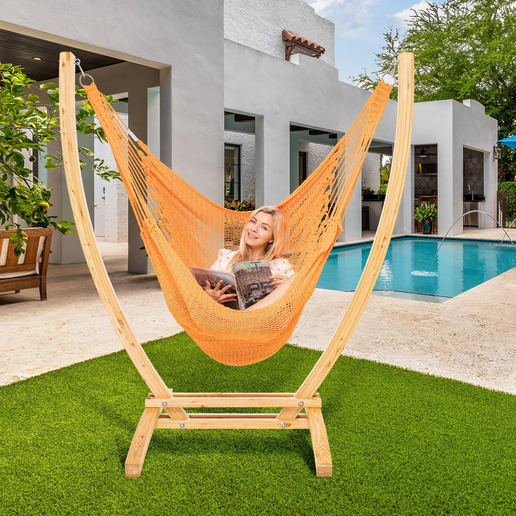 Jumbo Caribbean Recliner - Orange