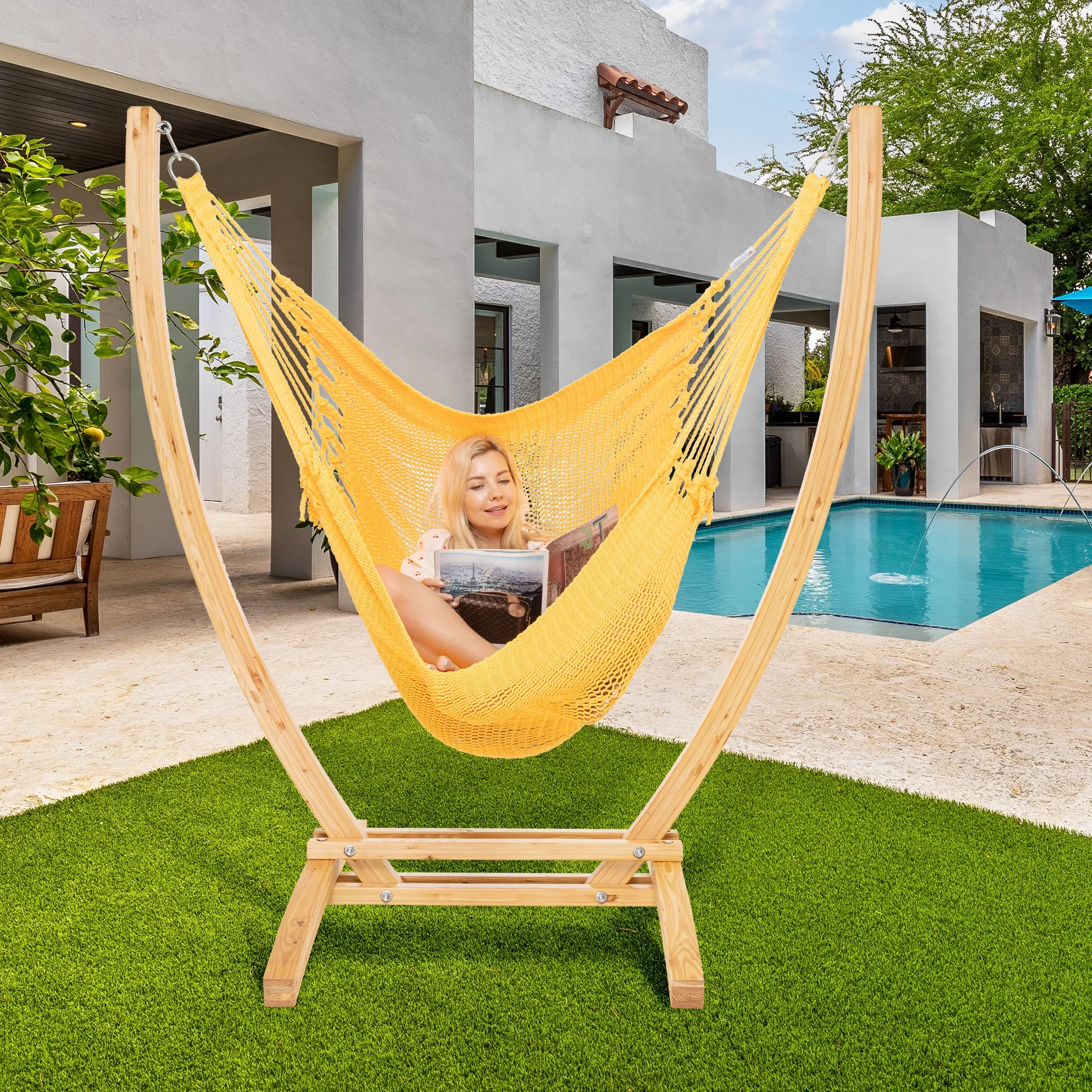 Jumbo Caribbean Recliner - Yellow