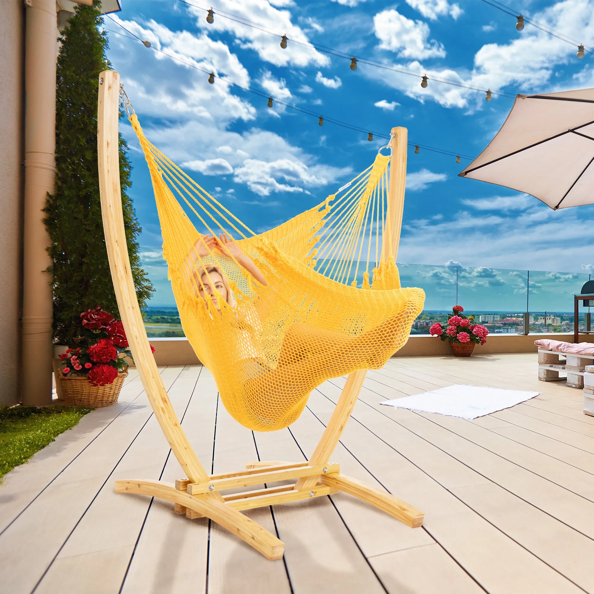 Jumbo Caribbean Recliner - Yellow