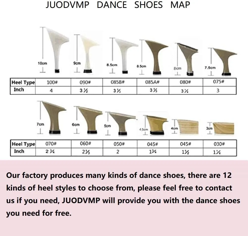 JUODVMP Womens Dance Shoes Cross-Strap Salsa Ballroom Latin Dance Shoes Closed-Toe Modle YCL335