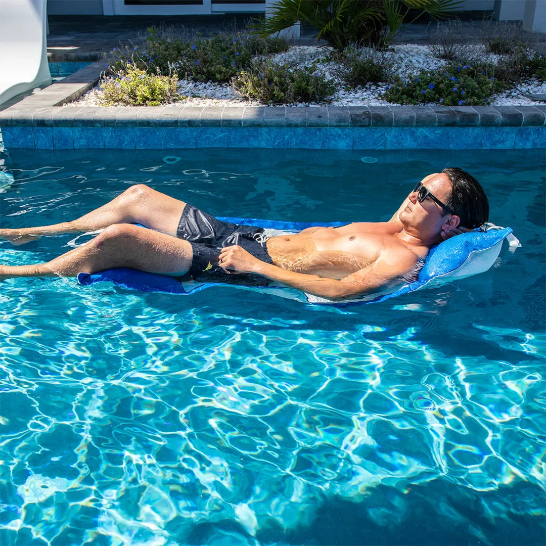 Kai Water Hammock, Pacific Blue - Luxury Pool Float