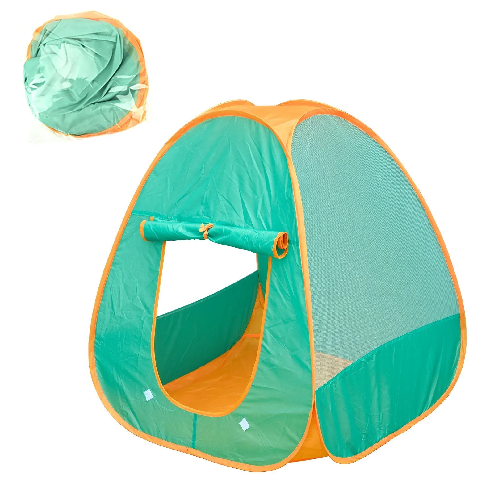 Kids Portable Green Tent House  Fun Game Toy 3