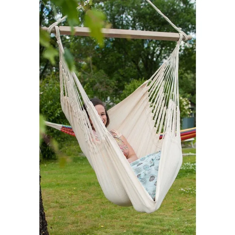 Knit Hanging Chair - Ecru