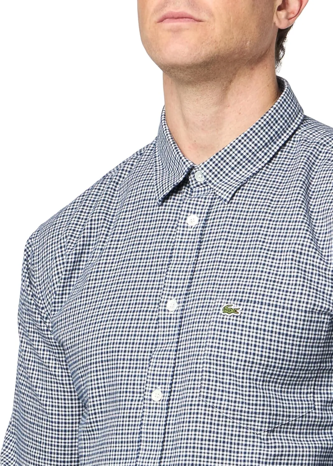 Lacoste Men's Cotton Flannel Checked Shirt