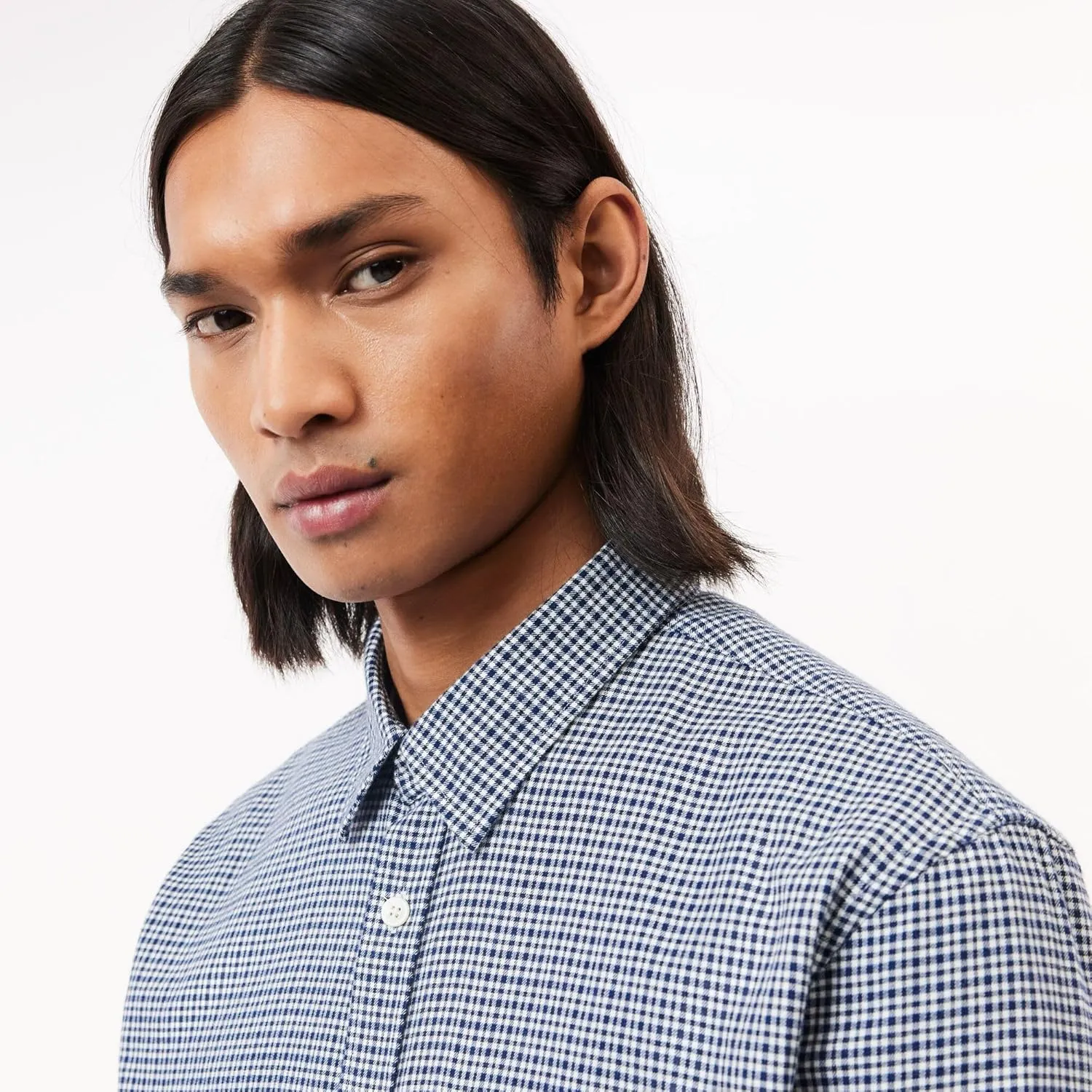 Lacoste Men's Cotton Flannel Checked Shirt