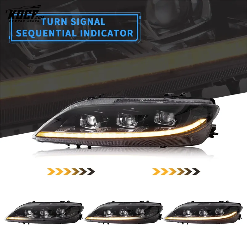 LED Headlights For Mazda 6 2002-2008 First Gen (GG1) Fit Factory Halogen headlights
