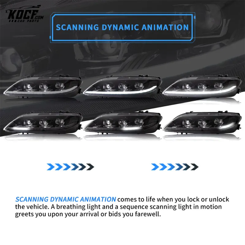 LED Headlights For Mazda 6 2002-2008 First Gen (GG1) Fit Factory Halogen headlights