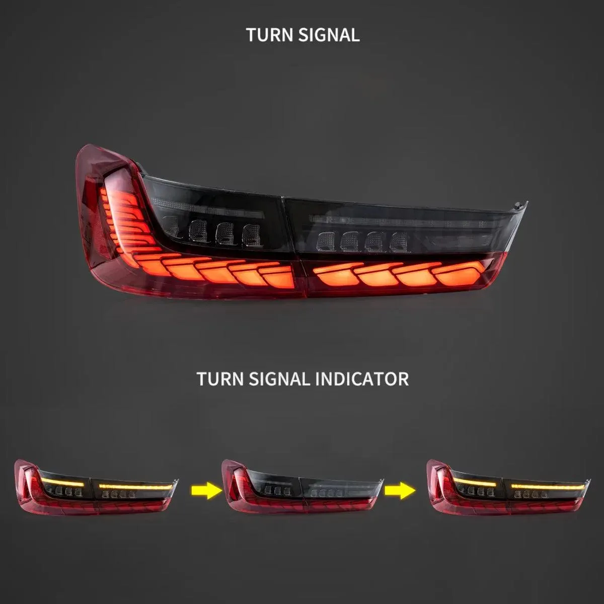 LED Tail Lights Assembly Sequential Turn Signal With Dynamic Welcome Light For 2018-2022 BMW 3 Series 7th Gen G20/G28/G80