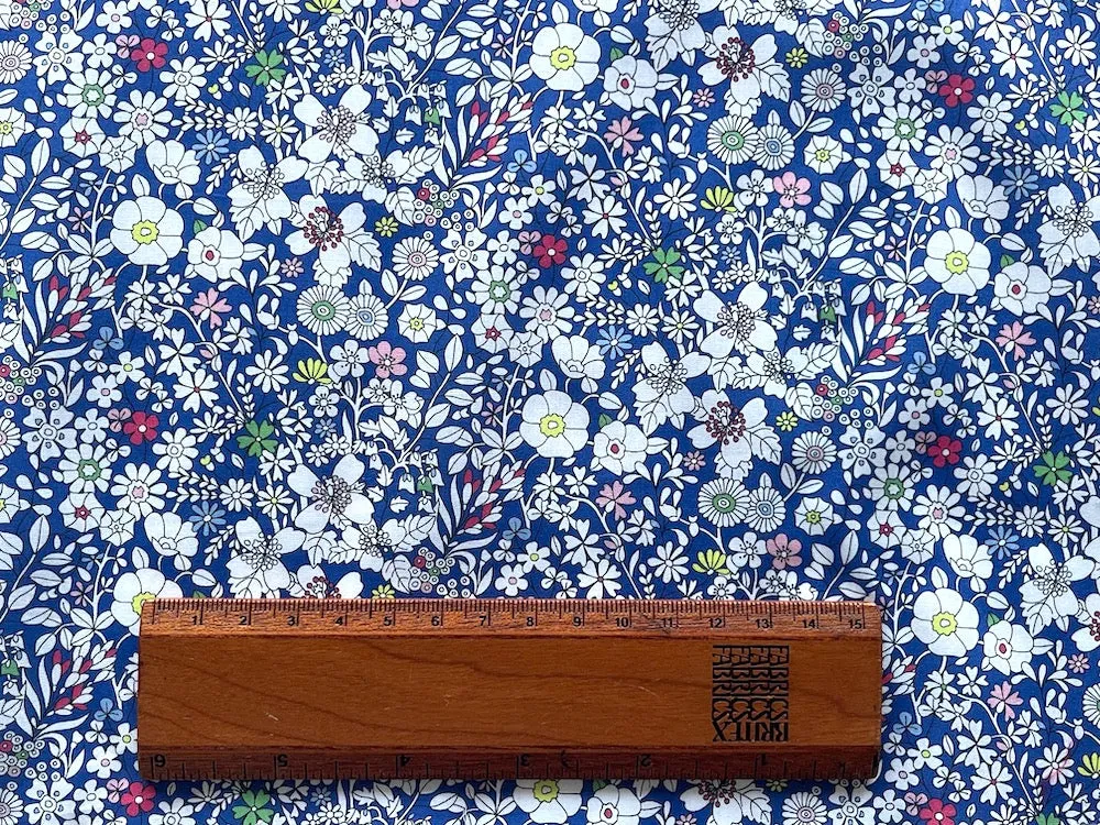 Liberty of London June's Meadow Navy Cotton Lawn (Made in Italy)