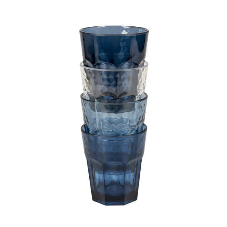 Limonadeglas Mix & Match 4-Stuks 200ML Blauw