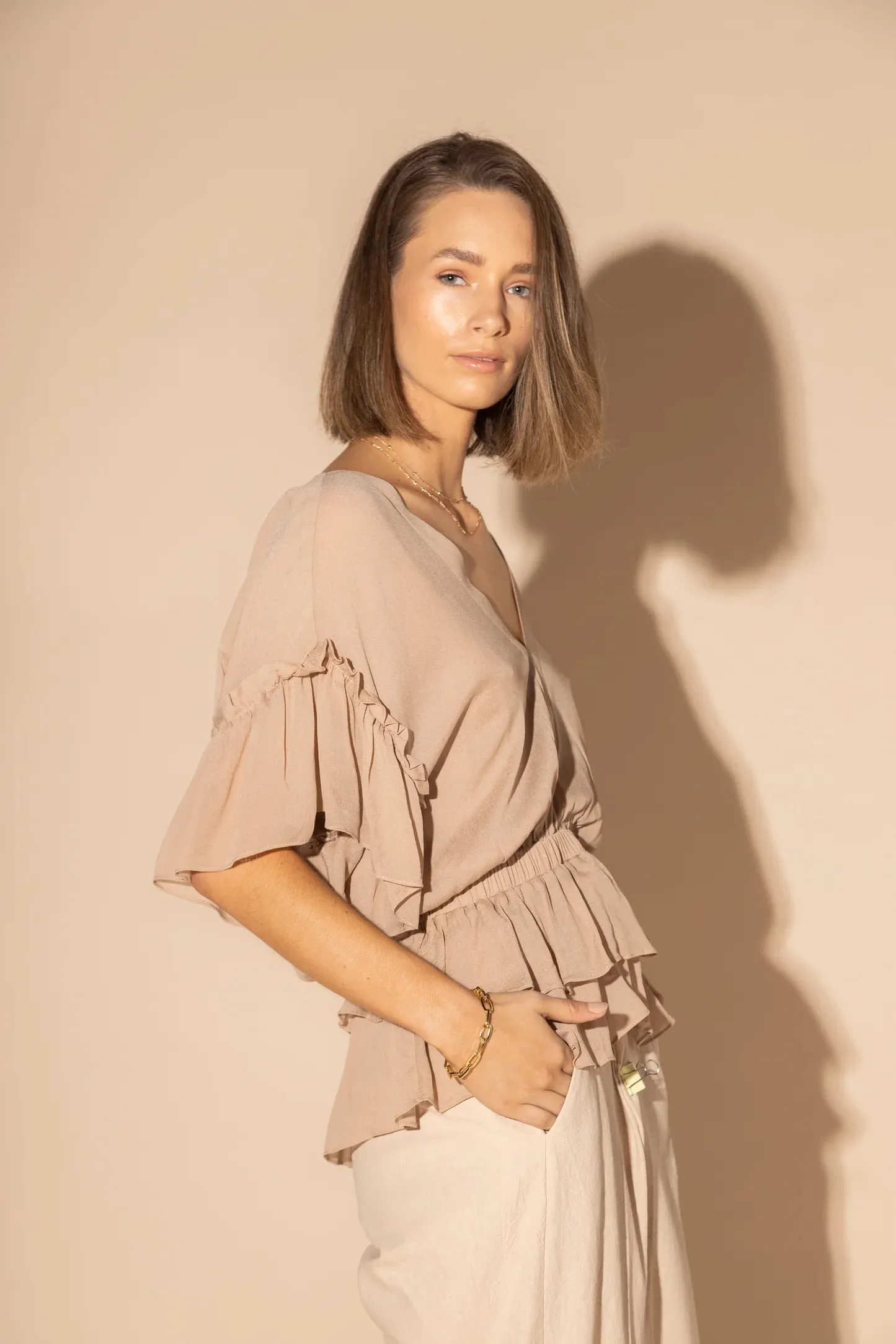 Loughlin Brooke Blouse - Beige