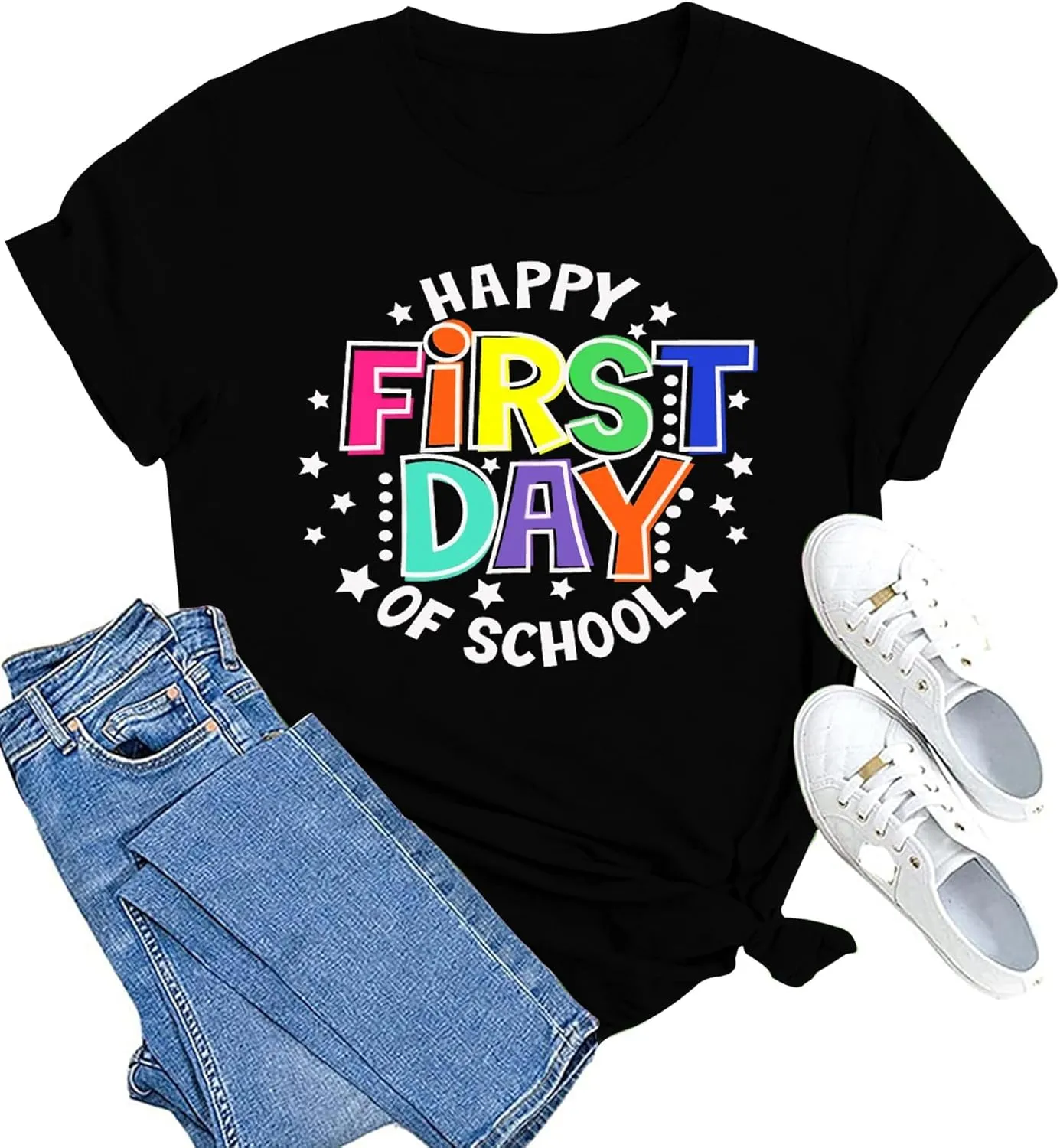 MAIHUN Women Teacher Life Shirt Teacher Gift Short Sleeve Shirts It s a Beautiful Day for Learning T-Shirt