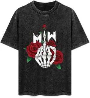 Man's Vintage Oversized T Shirt Cotton Graphic Short Sleeve Shirts Round Neckline Clothing Unisex Tees Shirts