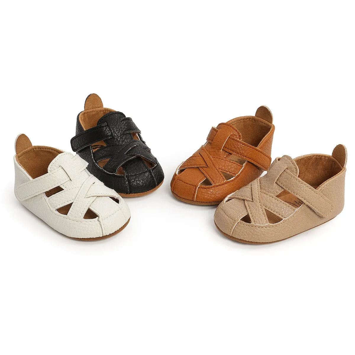 Marti Leather Cutout Baby First Walker Shoes