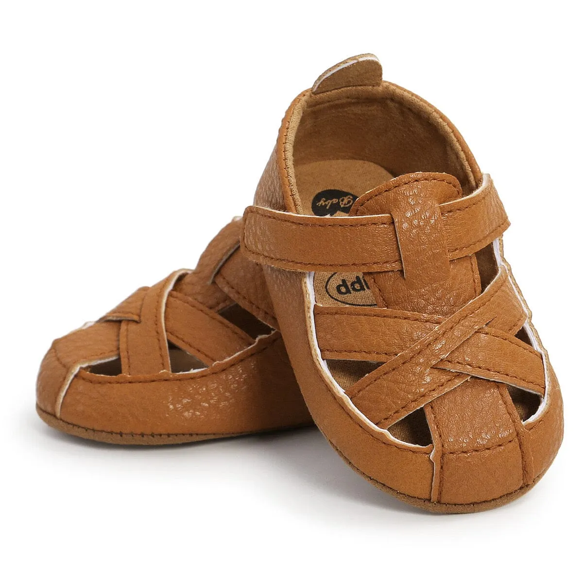 Marti Leather Cutout Baby First Walker Shoes