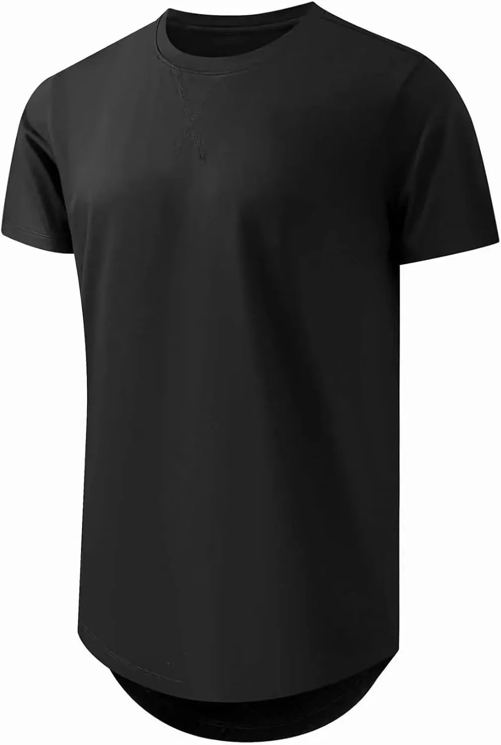 Men's 3XL-8XL 3 Pack Big and Tall T-Shirts Casual Stretch Short-Sleeve Shirts for Men