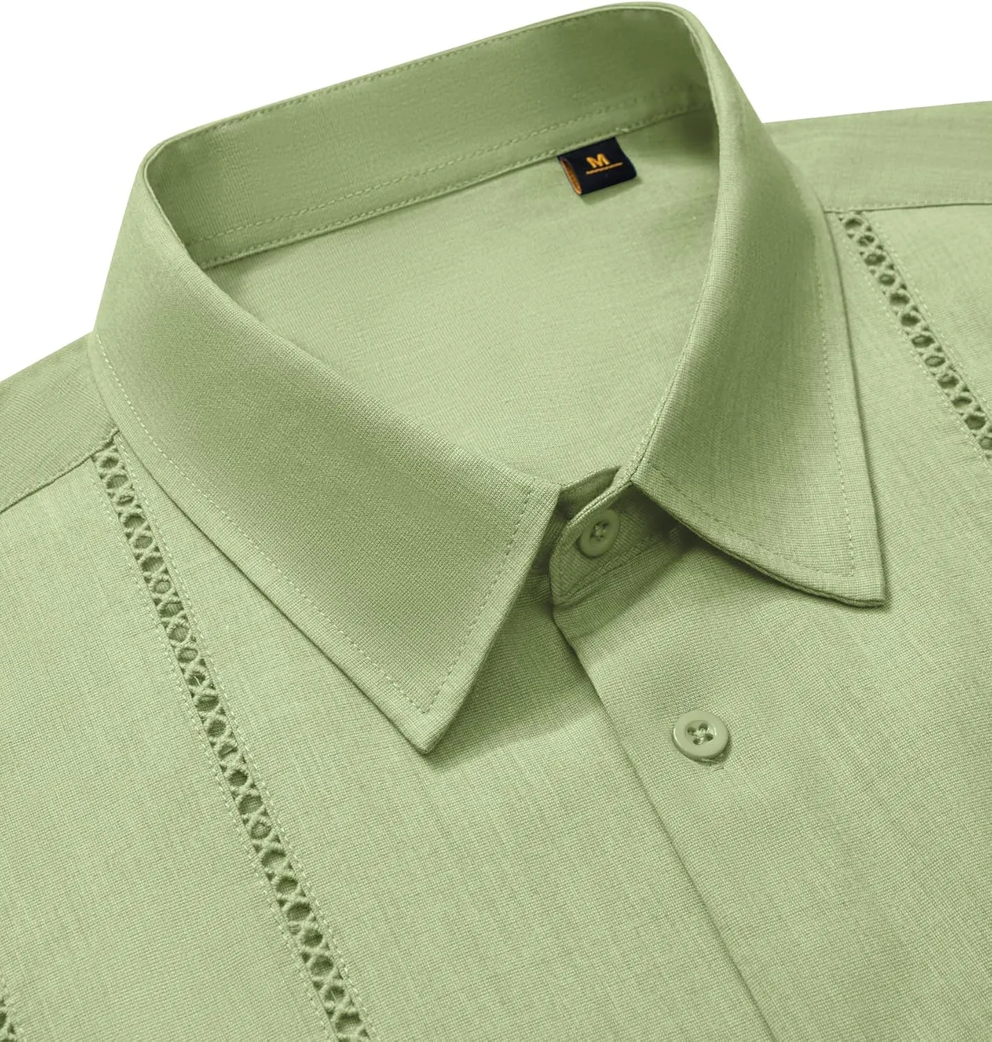 Mens Button Down Short Sleeve Shirts Summer Casual Cuban Guayabera Shirt Beach Wedding Vacation Tops