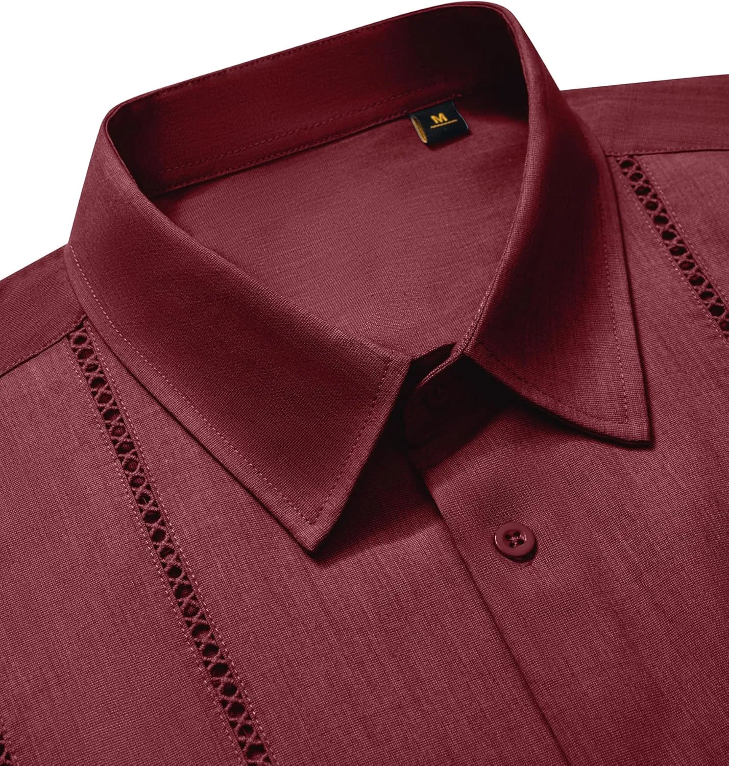 Mens Button Down Short Sleeve Shirts Summer Casual Cuban Guayabera Shirt Beach Wedding Vacation Tops