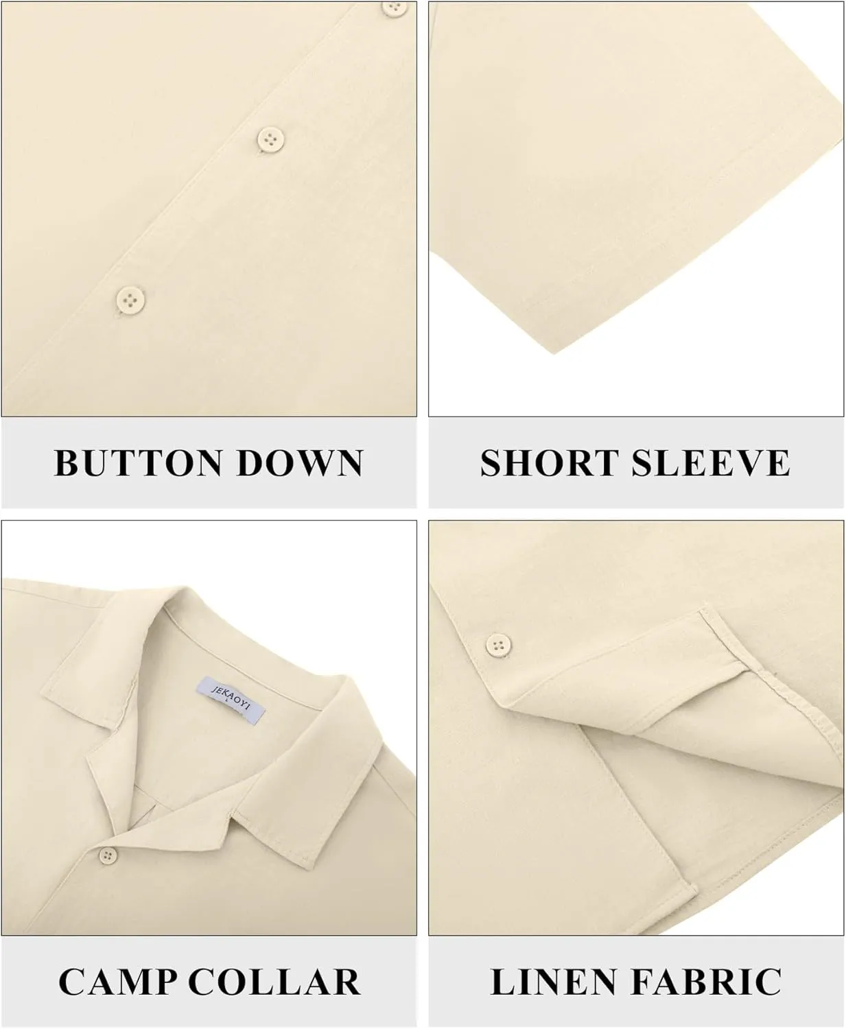 Mens Casual Cotton Linen Button Down Short Sleeve Shirts Cuban Camp Beach Summer Vacation Wedding Shirt