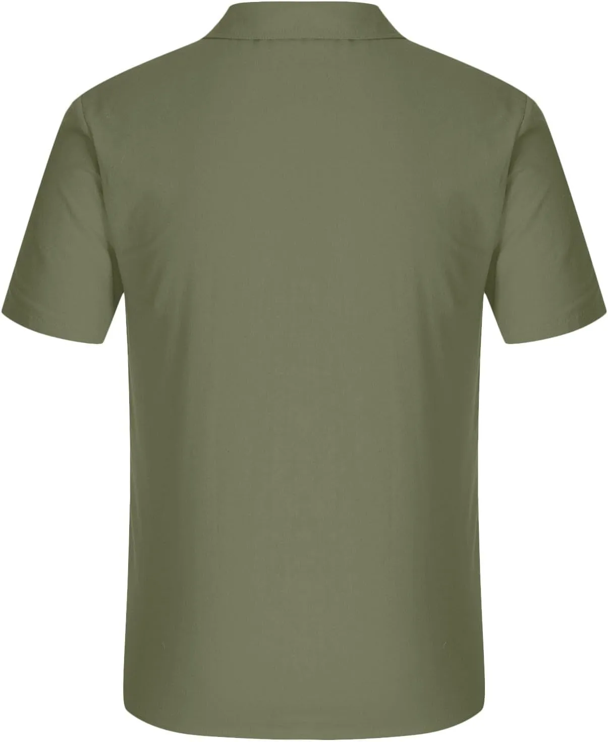 Men's Cotton Linen Short Sleeve Shirts 2025 Summer Tops Button Down Casual Collared Shirts Vacation Beach Outfits