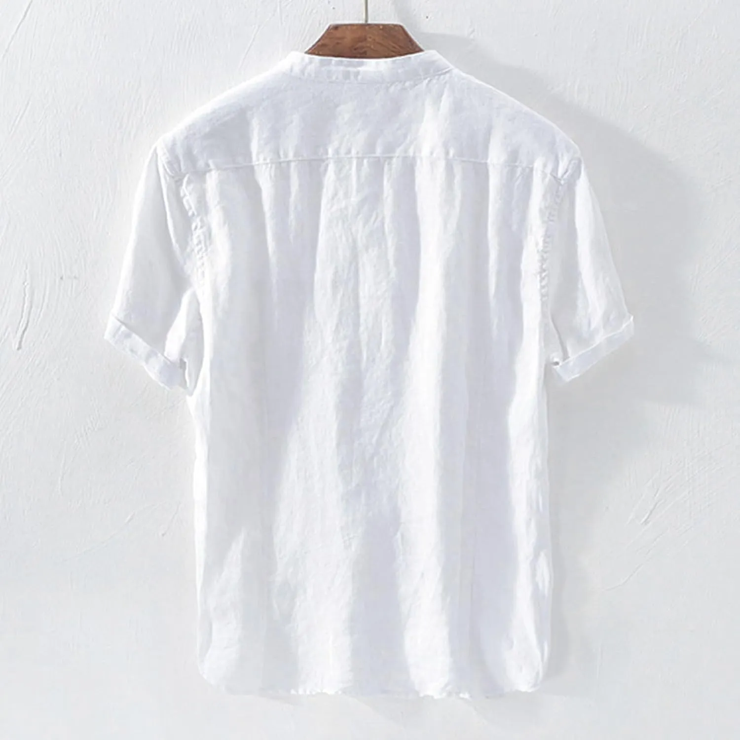 Mens Cotton Linen Short Sleeve Tops Button Down Shirts Casual Stylish Loose Fit Beach Shirt Vacation Hawaiian Outfits