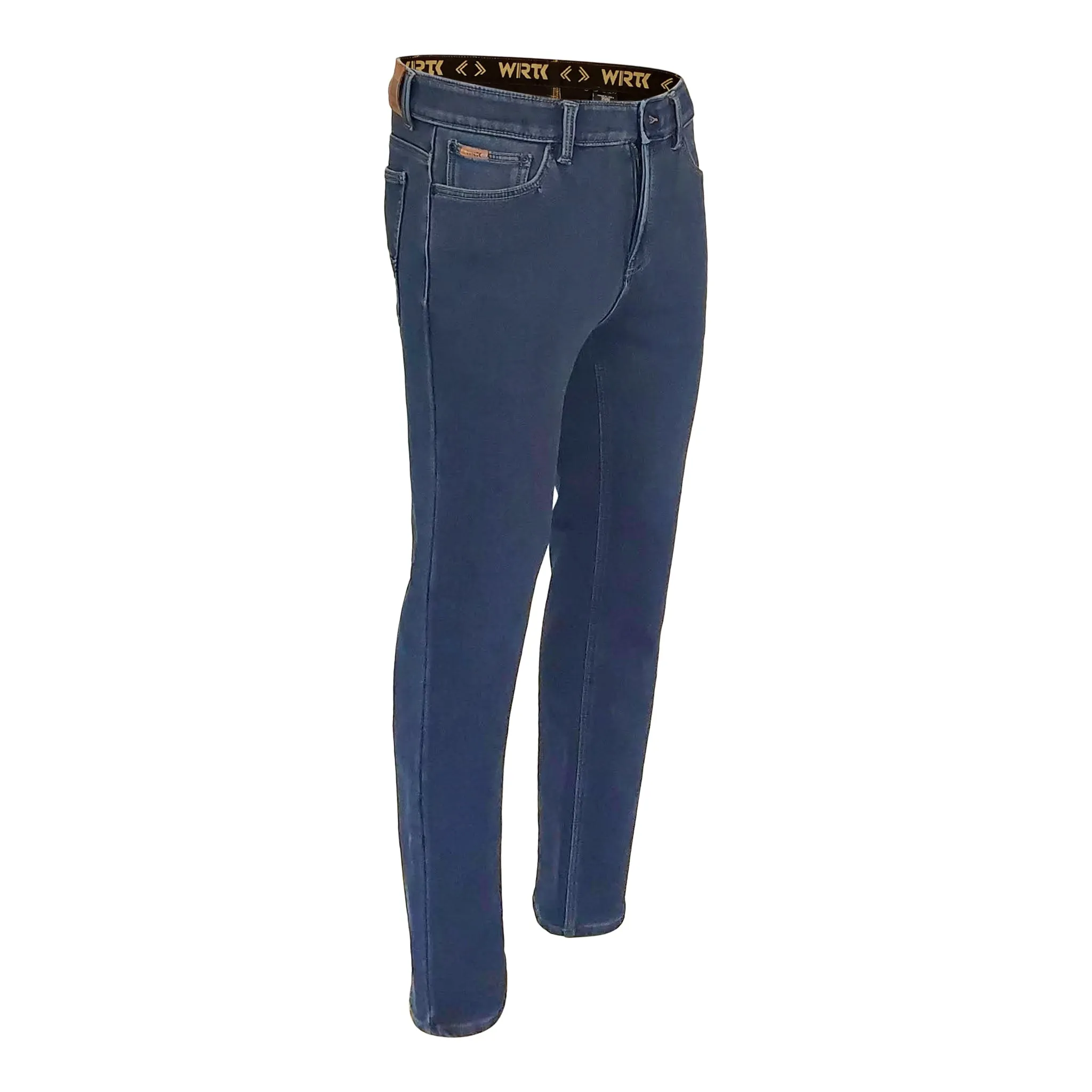 Men's polar laminated knitted jeans