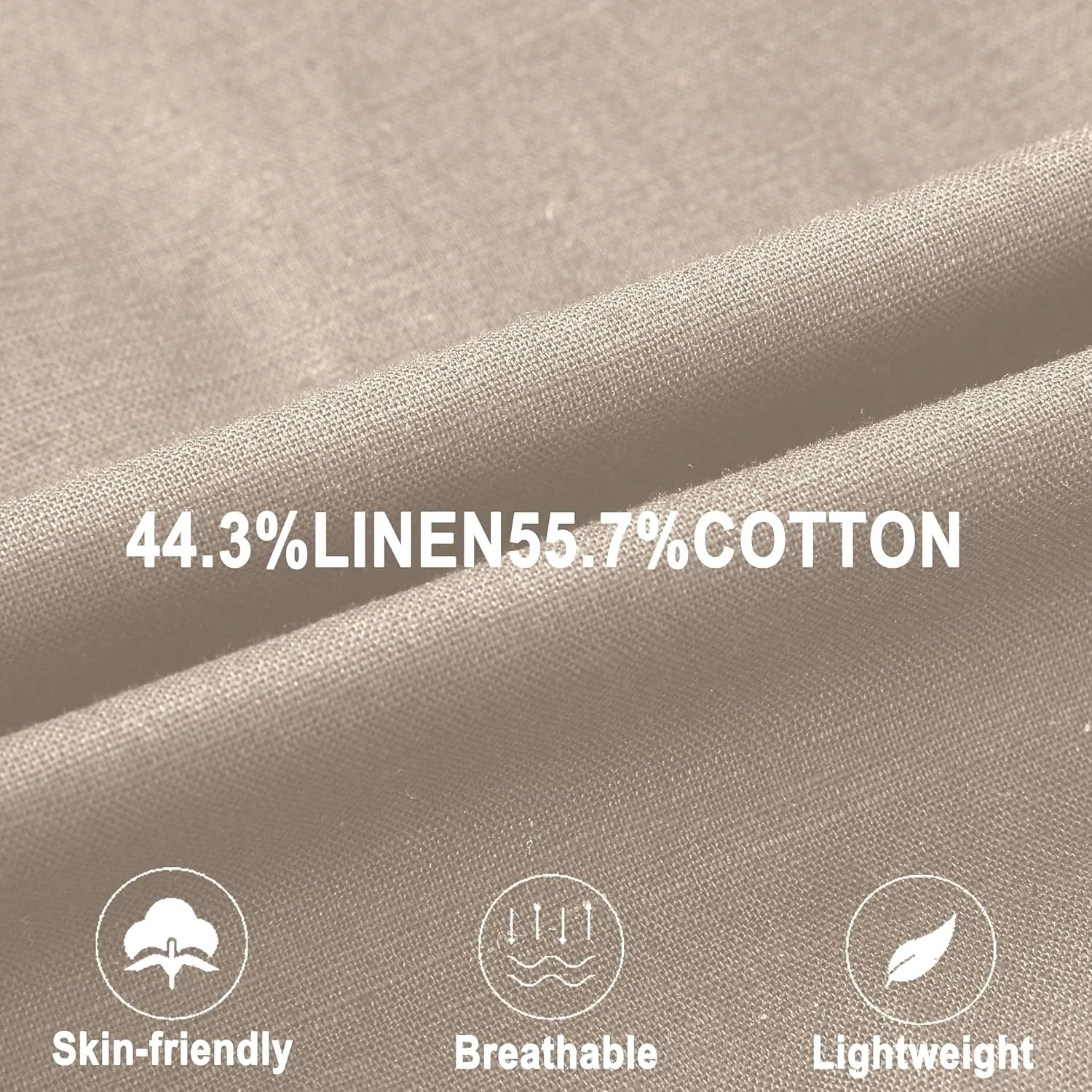 Men's Short Sleeve Button Down Shirt Cotton Linen Shirt Casual Lightweight Beach Shirt