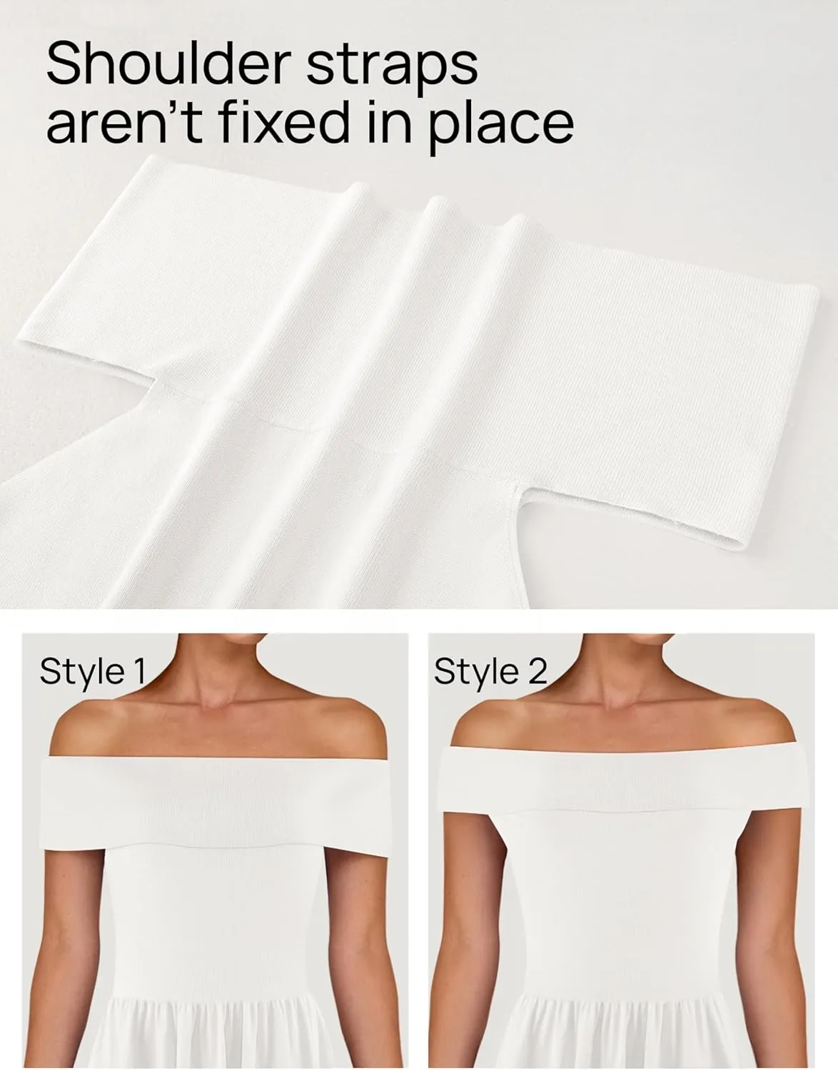 MEROKEETY Women's Summer Off Shoulder Mini Dresses 2025 Ruffle A Line Cocktail Party Knit Dress
