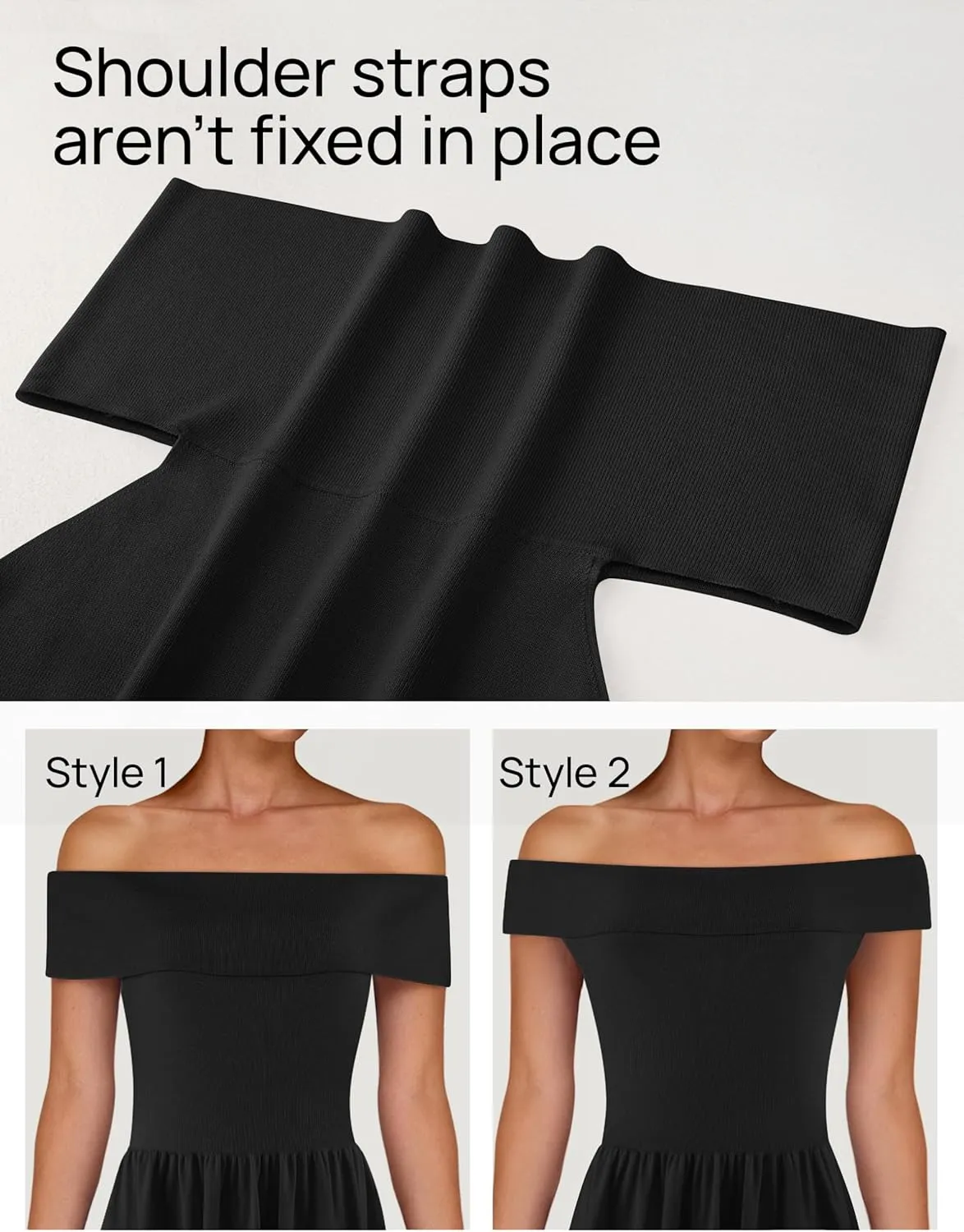 MEROKEETY Women's Summer Off Shoulder Mini Dresses 2025 Ruffle A Line Cocktail Party Knit Dress