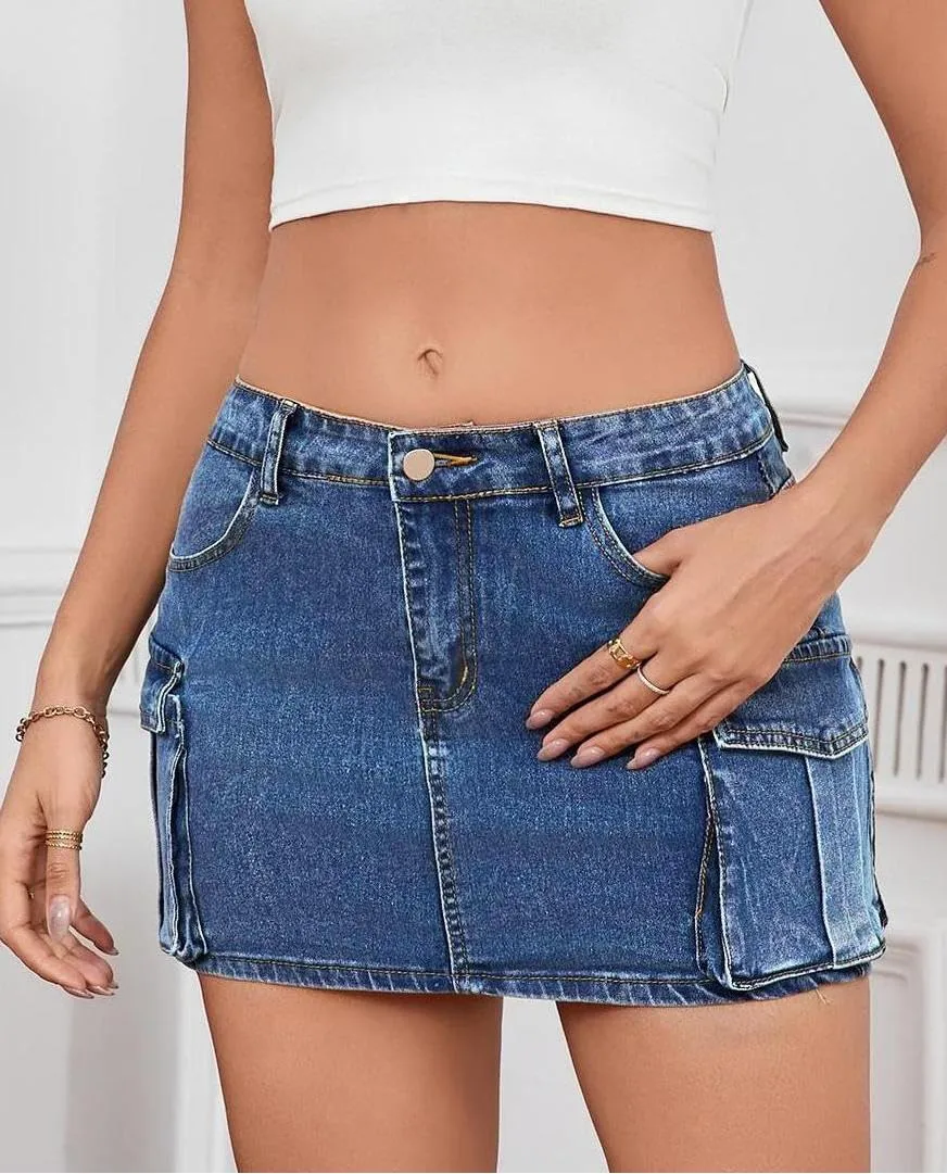 Mini Skirt for Women Denim Skirts Sexy Jean Skirts
