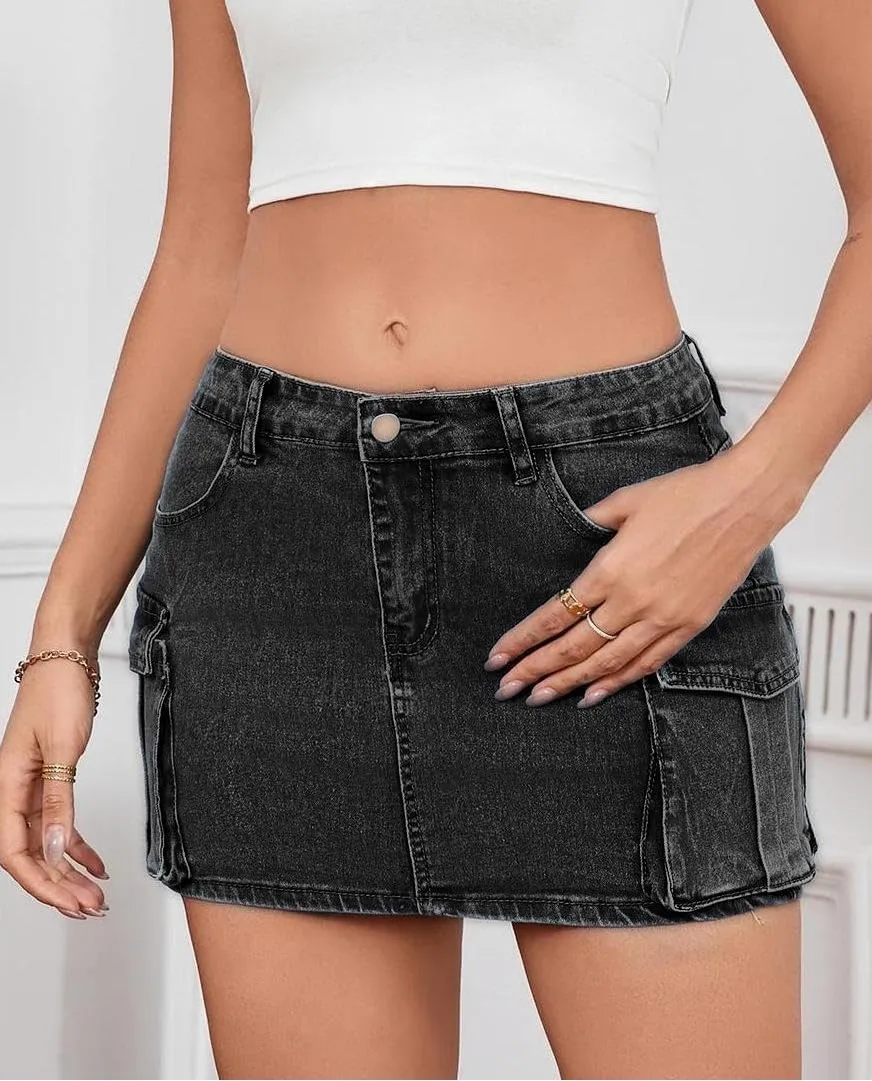 Mini Skirt for Women Denim Skirts Sexy Jean Skirts