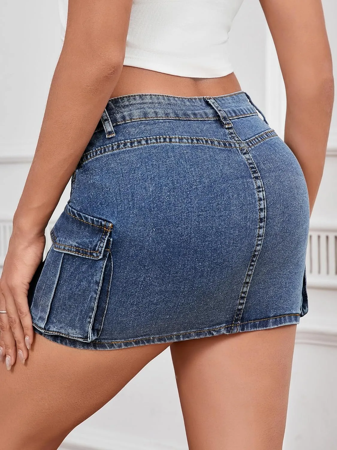 Mini Skirt for Women Denim Skirts Sexy Jean Skirts