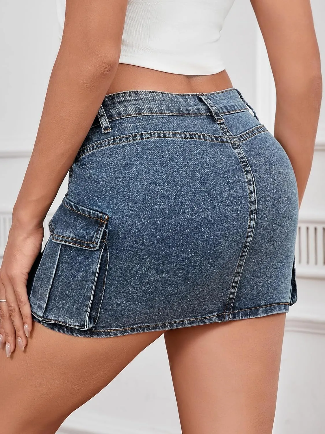 Mini Skirt for Women Denim Skirts Sexy Jean Skirts