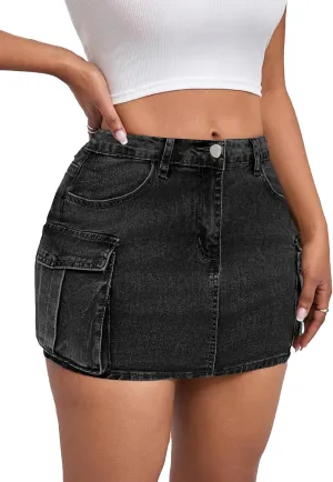 Mini Skirt for Women Denim Skirts Sexy Jean Skirts
