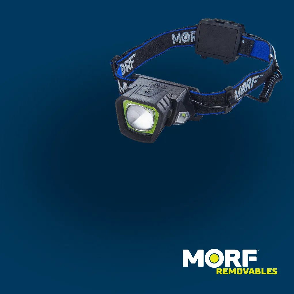 MORF P650 REMOVABLE 650 LUMEN HEADLAMP